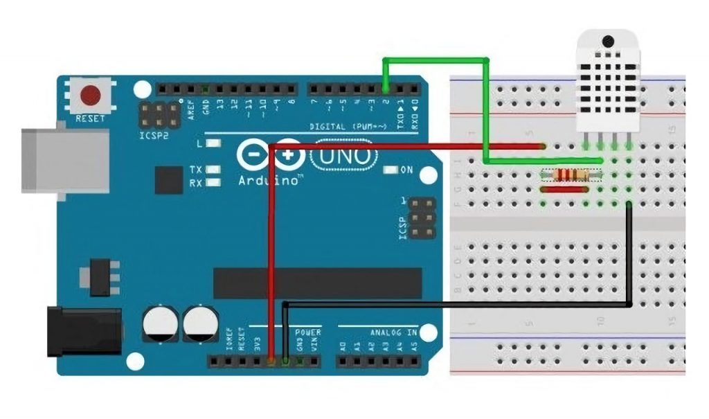 Connecting the DHT11 Sensor to the Arduino