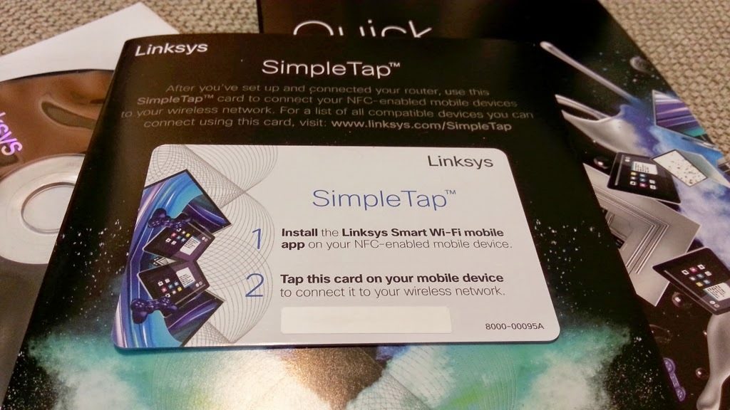 SimpleTap smart card from Linksys