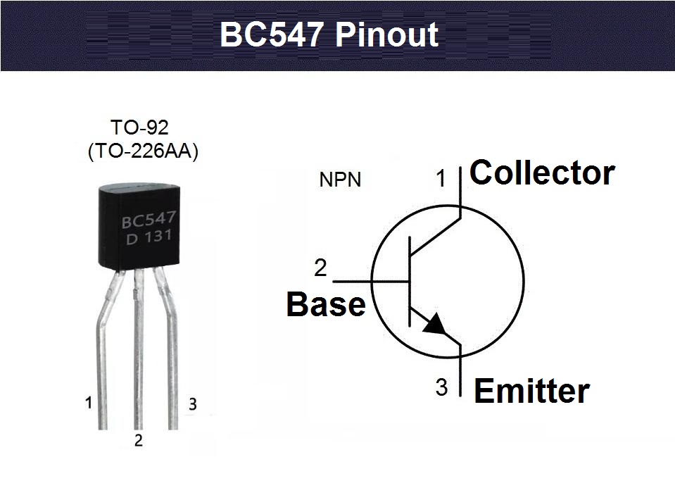 B Baosity 100 Stück BC547 to 92 Epitaxiale Planare NPN Siliziumtransistoren Für Allgemeine Zwecke
